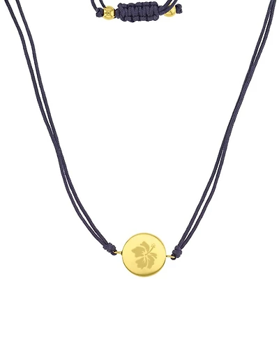 Roxy Waterproof Yellow Hibiscus Beads Adjustable Necklace
