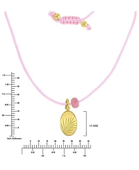 Roxy Waterproof Yellow Leaves Rhodonite Adjustable Necklace