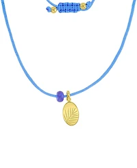 Roxy Waterproof Yellow Leaves Labradorite Adjustable Necklace