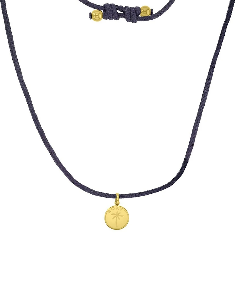 Roxy Waterproof Yellow Palm Tree Beads Adjustable Necklace