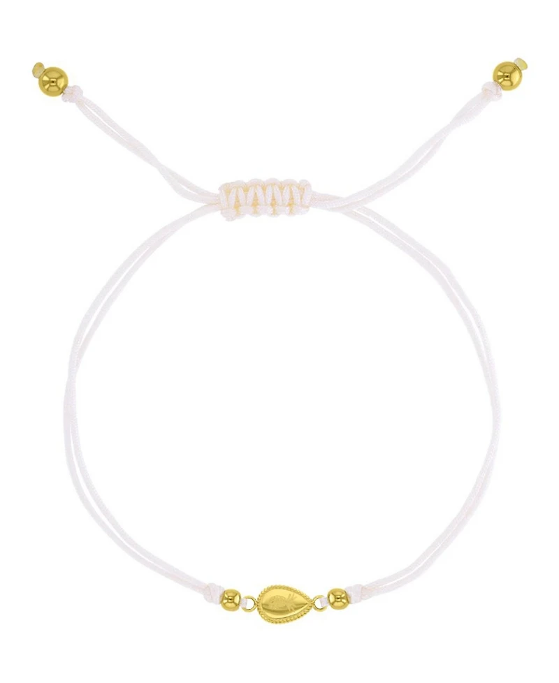 Roxy Waterproof Yellow Pineapple Teardrop Charm Adjustable Bracelet