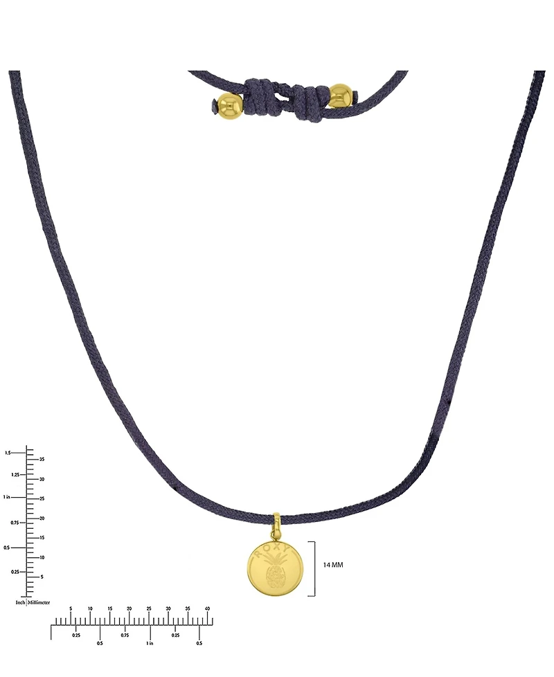 Roxy Waterproof Yellow Beads Adjustable Necklace