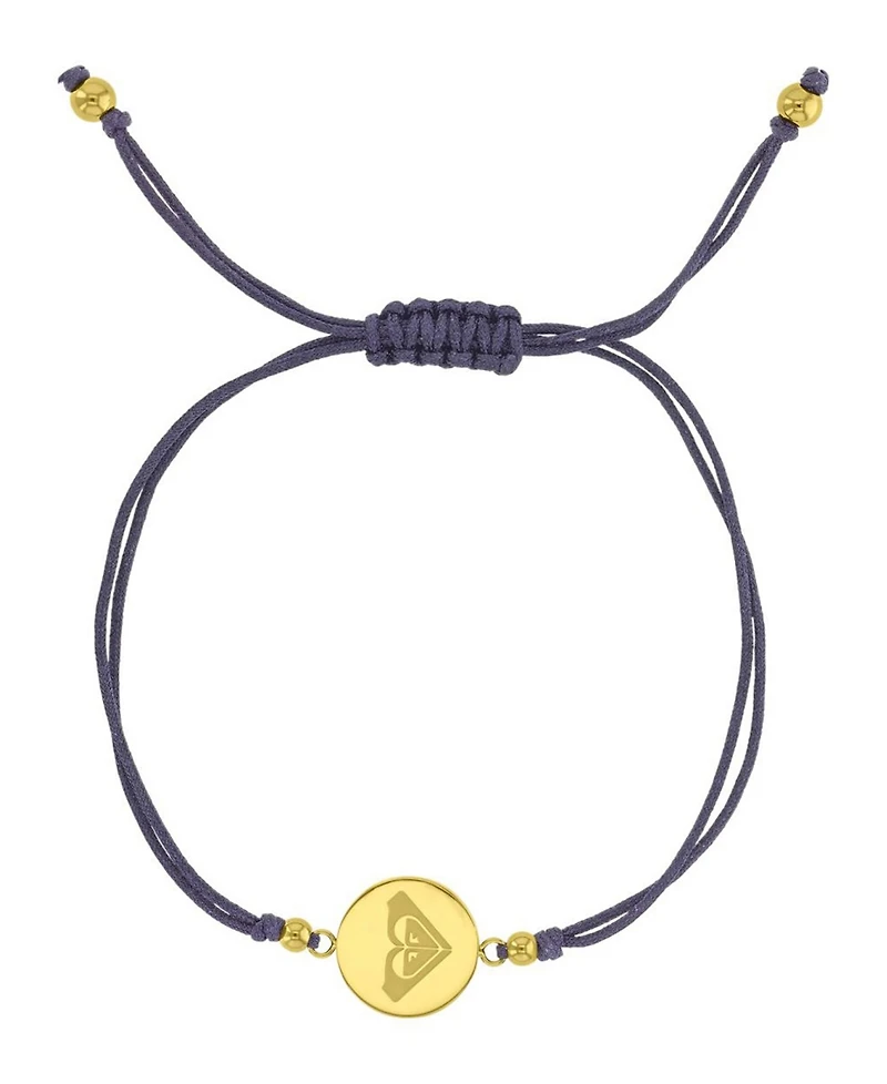 Roxy Waterproof Yellow Rd Triangluar Heart Charm Adjustable Bracelet