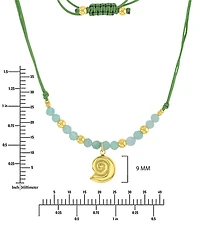 Roxy Waterproof Yellow Beads Green Aventurine Adjustable Necklace