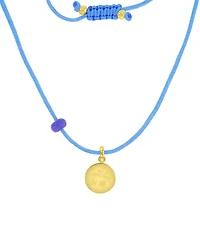 Roxy Waterproof Yellow Hibiscus Labradorite Adjustable Necklace