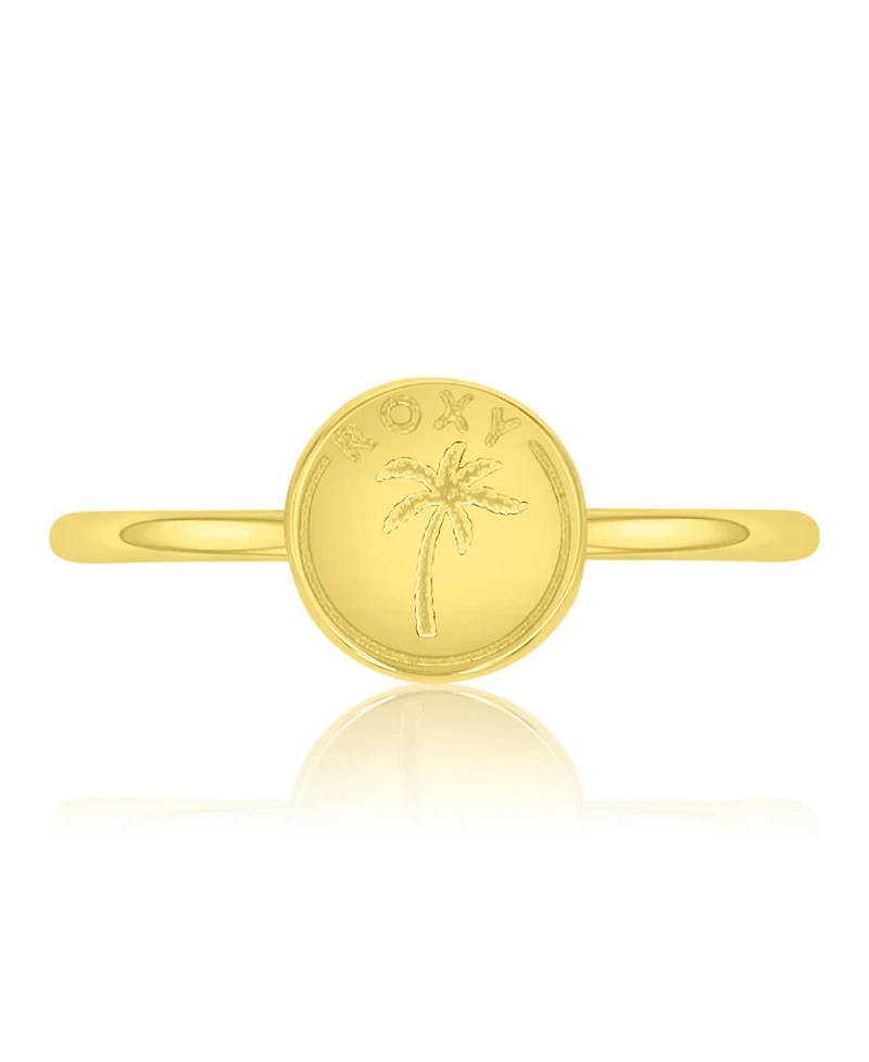 Roxy Waterproof Yellow Palm Tree Ring