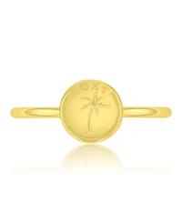 Roxy Waterproof Yellow Palm Tree Ring