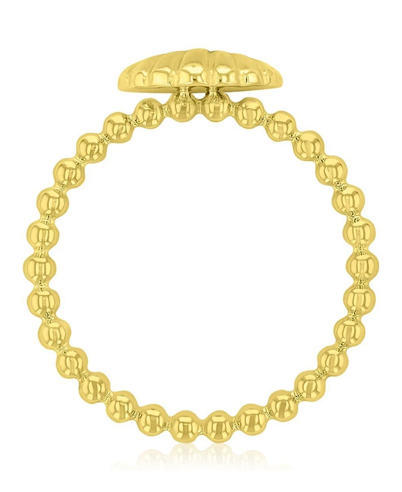 Roxy Waterproof Yellow Sea Shell Beads Ring