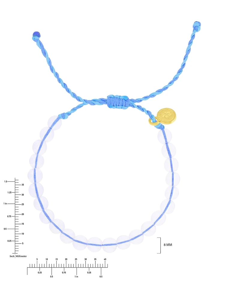 Roxy Brass Yellow Quartz Beads Adjustable Bracelet