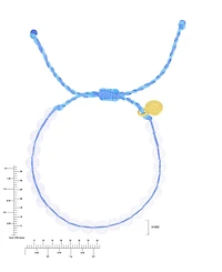 Roxy Brass Yellow Quartz Beads Adjustable Bracelet