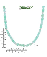 Roxy Waterproof Yellow Beads Green Aventurine Adjustable Necklace