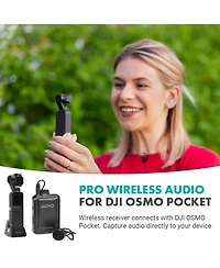 Movo Edge-op Wireless Lavalier Microphone for Osmo Pocket 1 and 2