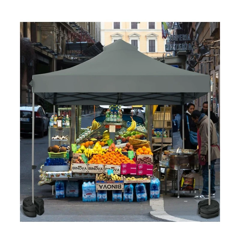 6 pieces Weight Plates Patio Canopy Tent Gazebo Shade Umbrella Water Filled