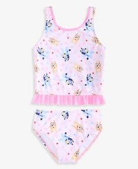 Bluey Girls' 4-6X Printed 2-Piece Tankini Swimsuit