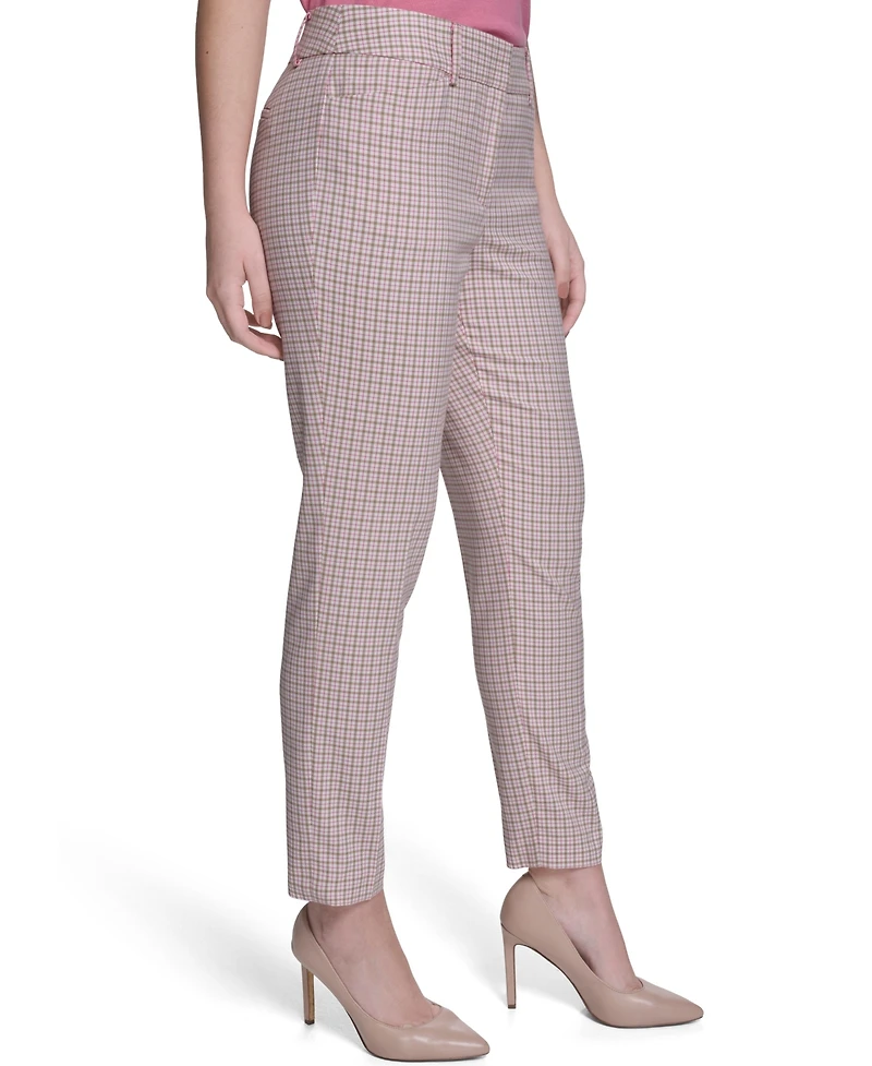 Tommy Hilfiger Women's Slim Fit Plaid Pants