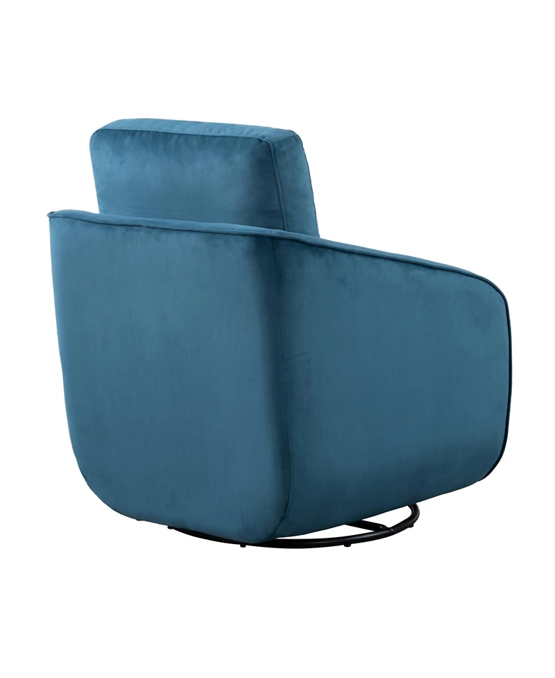 Studio Living 30.3" Polyester Luca Swivel Accent Chair