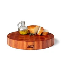 John Boos Ccb Series Round Wooden Cherry Cutting Board, 18" x 18"