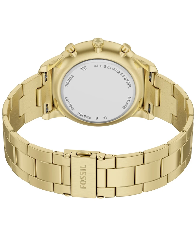 Fossil Men's Neutra Chronograph Gold-Tone Stainless Steel Watch, 44mm