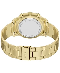 Fossil Men's Neutra Chronograph Gold-Tone Stainless Steel Watch, 44mm