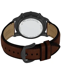 Fossil Men's Neutra Chronograph Brown Leather Watch, 44mm