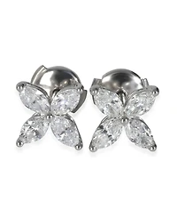 Pre-Owned Tiffany & Co Tiffany & Co. Platinum Diamond Large Model Victoria Earrings