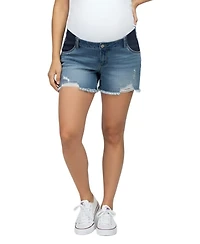 Motherhood Maternity Under the Belly Cut Off Denim Short