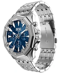 Diesel Men's Stinger Quartz Chronograph Silver Stainless Steel Watch, 46mm