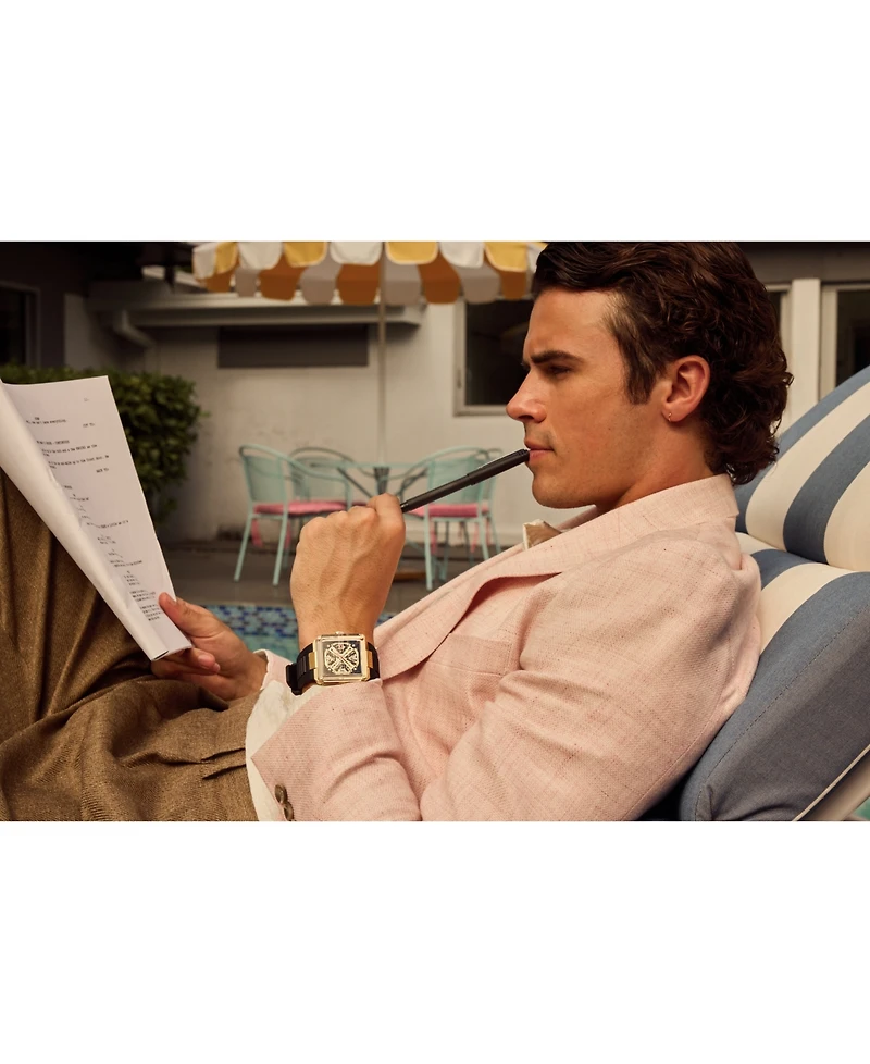 Bulova Limited Edition 150th Anniversary Marc Anthony Men's Series X Se Automatic Black Hnbr Rubber Strap Watch 39mm