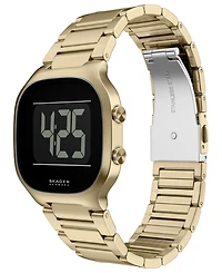 Skagen Men's Mellem Digital Lcd Gold Stainless Steel Watch, 38mm