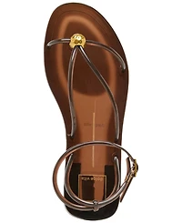 Dolce Vita Women's Kenley Vinyl Strappy Jewelry Stud Flat Sandals