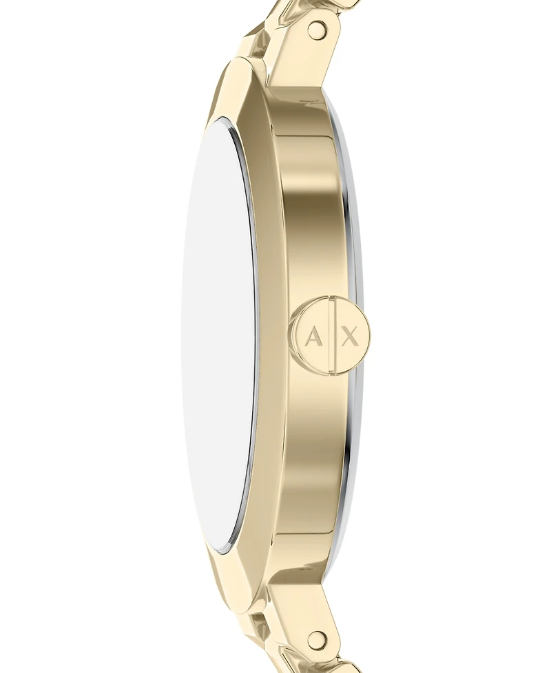 Armani Exchange Women's Quartz Two-Hand Gold Stainless Steel Watch, 36mm