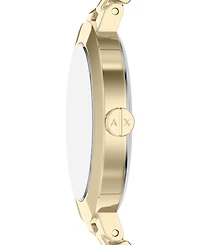 Armani Exchange Women's Quartz Two-Hand Gold Stainless Steel Watch, 36mm