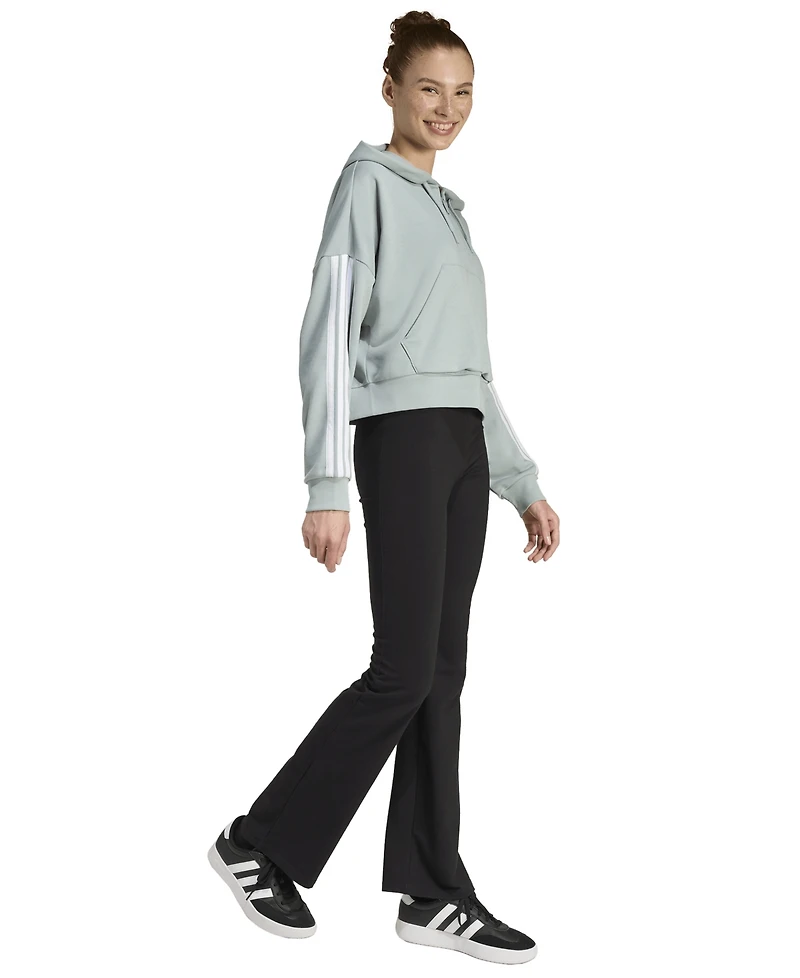 adidas Women's Essentials 3-Stripes Sportswear Quarter-Zip Hoodie