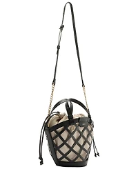 Arezzo Petra Mini Leather Bucket Bag