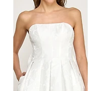 Alex & Sophia Women's Strapless Bustier Dress
