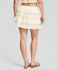 And Now This Women's Chiffon Lace Mini Skirt, Macy's Exclusive