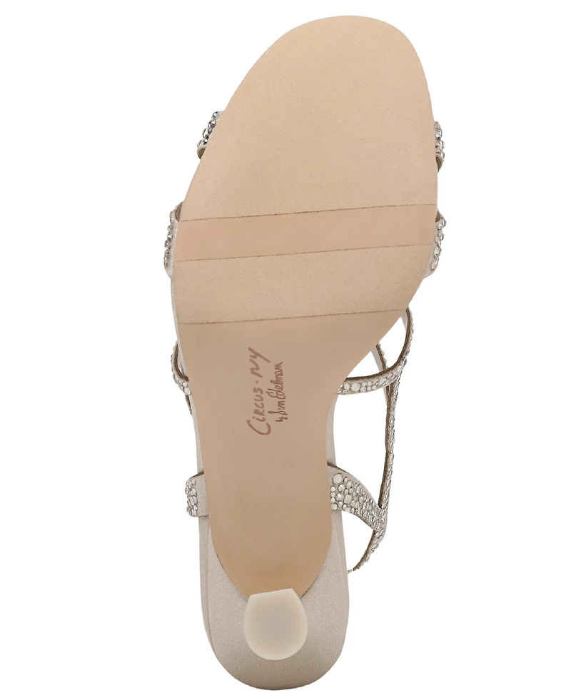 Circus Ny by Sam Edelman Women's Louisa Strappy Butterfly Rhinestone Dress Sandals