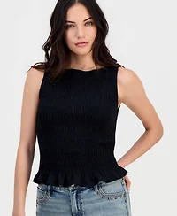And Now This Women's Smocked Peplum Top, Macy's Exclusive