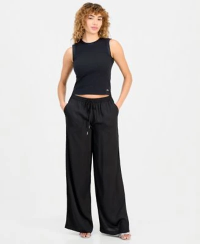 Guess Womens Charline Top Ines Wide Leg Jogger Pants