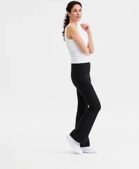 Id Ideology Women's Studio Foldover Waist Flare Leggings, Macy's Exclusive