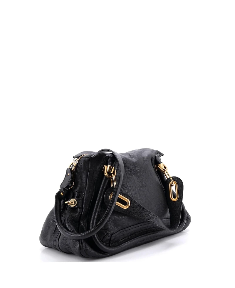 Pre-Owned Chloe Medium Paraty Top Handle Bag Leather