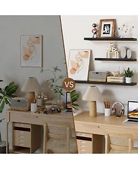 Yigii Rustic Floating Shelves for Bathroom, Bedroom, Kitchen