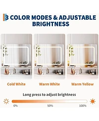 Gaomon Makeup Vanity Lights - 36-Inch Vanity Desk - 4 Large Drawers Dresser