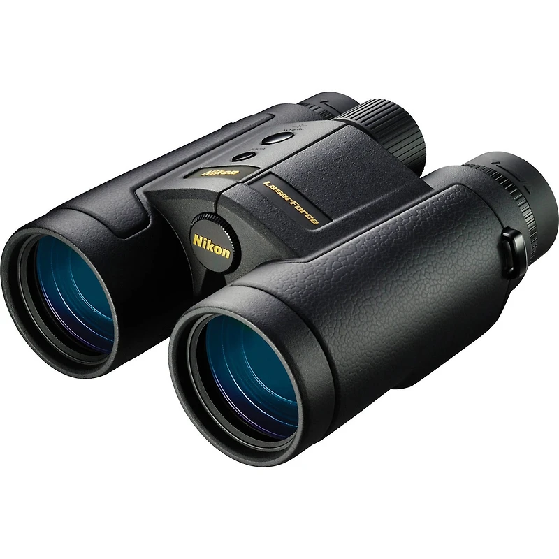 Nikon 10x42 LaserForce Range-Finder Water Proof Roof Prism Binocular with 6.1 Degree Angle of View, Black