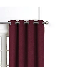 Rt Delmar 2-Pack Grommet Curtain Panels, 54"x84", Burgundy