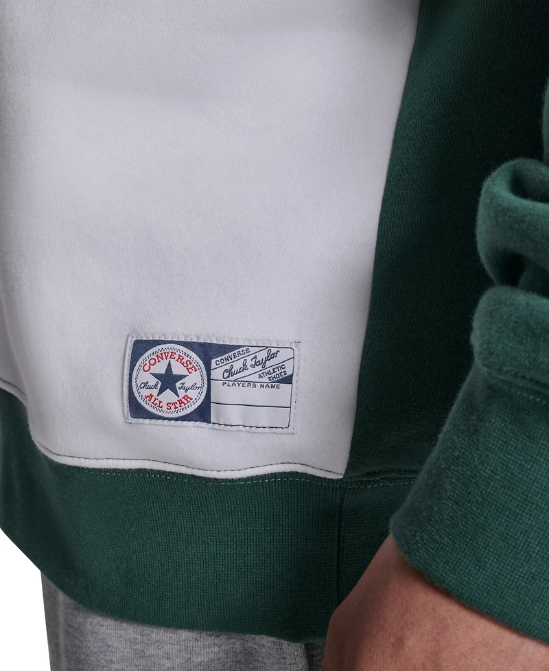 Converse Men's Regular-Fit Collared Neck Sweatshirt