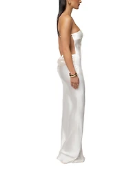 Jluxlabel Women's Regal Rising Satin Maxi Dress