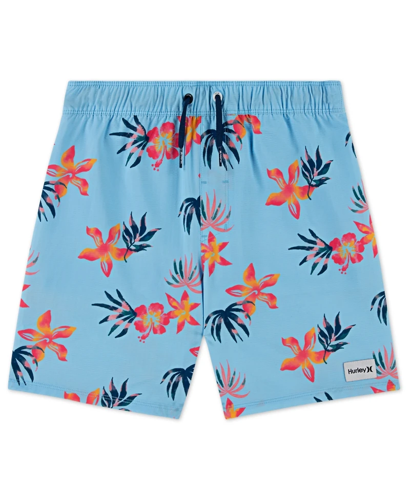 Hurley Boys' 8-18 Floral Pull-On Swim Trunks