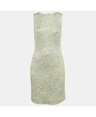 Pre-Owned Dolce & Gabbana Women's Brocade Silk Sleeveless Dress