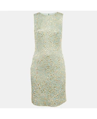 Pre-Owned Dolce & Gabbana Women's Brocade Silk Sleeveless Dress